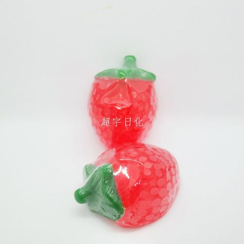 不规则水果皂草莓形状草莓味水果精油皂100g_超宇日化美容美发(工厂店